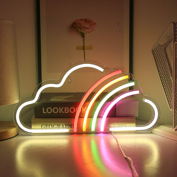 Éclairage créatif Led suspendu, majuscules et minuscules, panneau de rêve en acrylique, néon