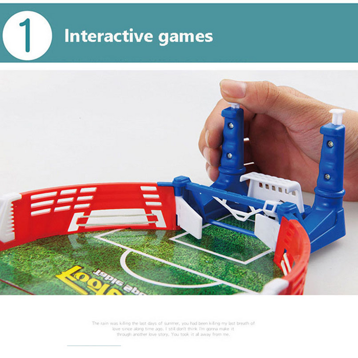 Mini kit di giochi da tavolo per partite di calcio da tavolo giocattoli da calcio per bambini sport educativi giochi da tavolo portatili all'aperto gioca con i giocattoli con la palla