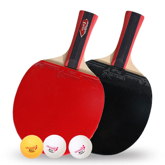 Racchetta da ping pong con due racchette e tre palline