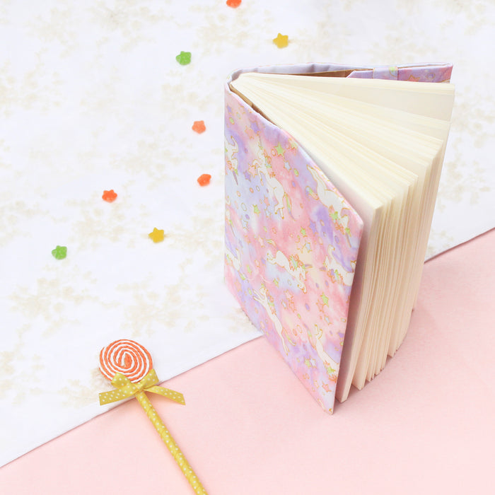 Cuaderno de tapa de libro de tela hecho a mano