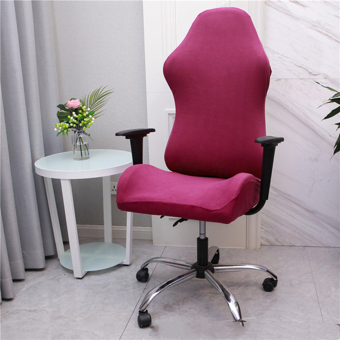 Housse de chaise de jeu en tissu extensible, accoudoir, siège de chaise pivotante