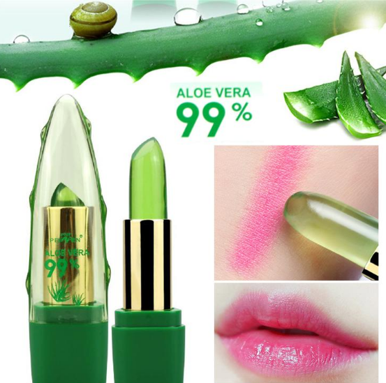 Aloe Vera Gel Farbwechselnder Lippenstift-Glanz-Feuchtigkeitsspender