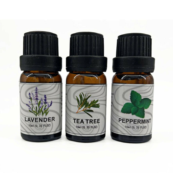 Confezione da 3 - Set regalo di oli essenziali per aromaterapia per umidificatori, diffusori d'olio