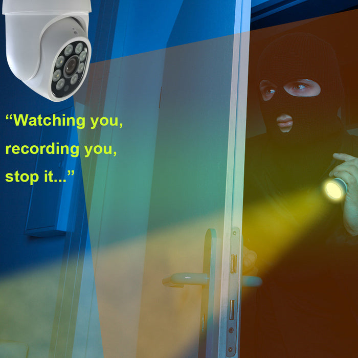 Câmera de vigilância de segurança de alta definição, conexão WIFI sem fio, casa inteligente