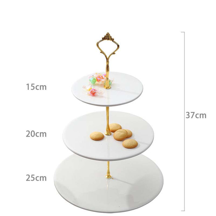 Plateau à gâteaux de décoration d'étagère d'affichage de table de dessert