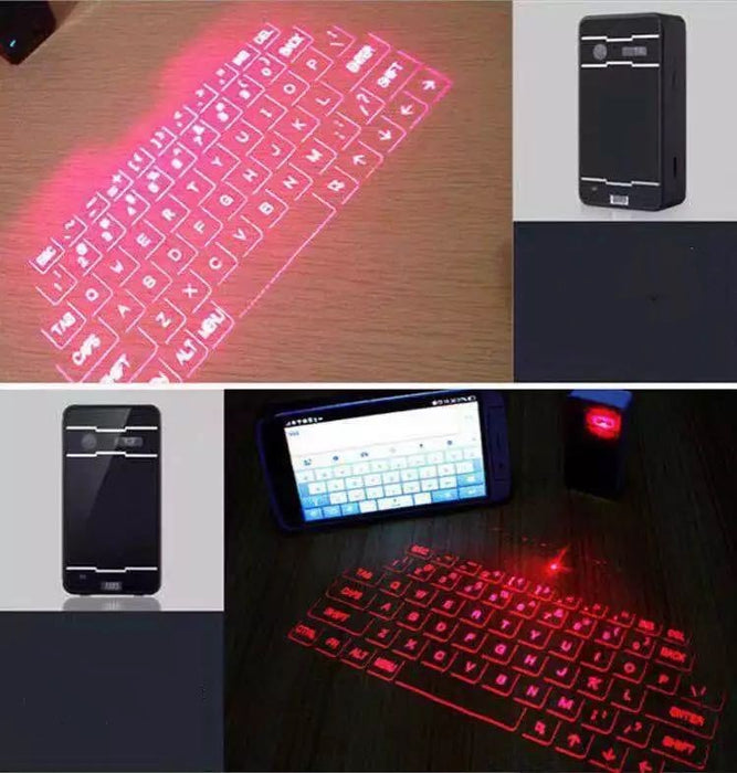 Teclado de projeção a laser Projeção virtual sem fio Bluetooth