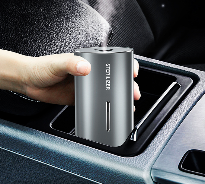 Small Portable Mute Household Kitchen  Car Air Purifier Alcohol Spray Induction Sterilizer