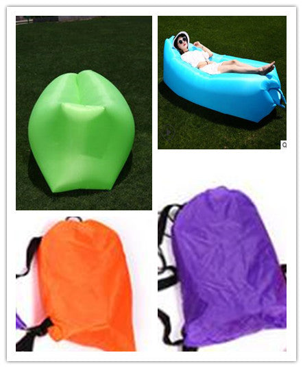 Inflatable Sofa Lazy Bag Camping Air Bed Lounger