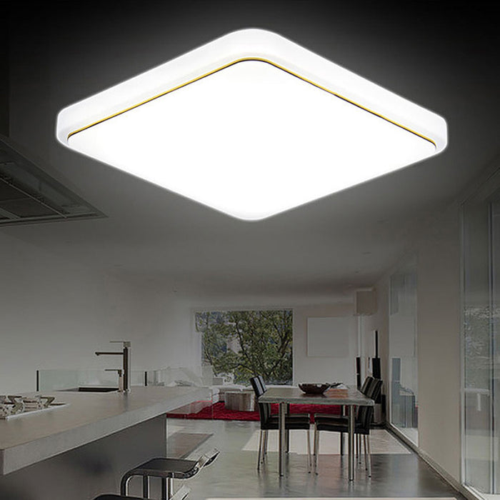 Lampada da soffitto con illuminazione quadrata semplice, Lampada da soffitto con illuminazione per camera da letto