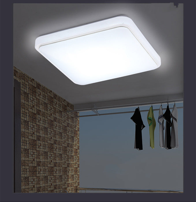 Lâmpada de teto de iluminação quadrada simples, lâmpada de teto de iluminação de quarto de sala de estar