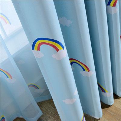 Tissu de rideau occultant arc-en-ciel pour enfants, garçons et filles, chambre à coucher