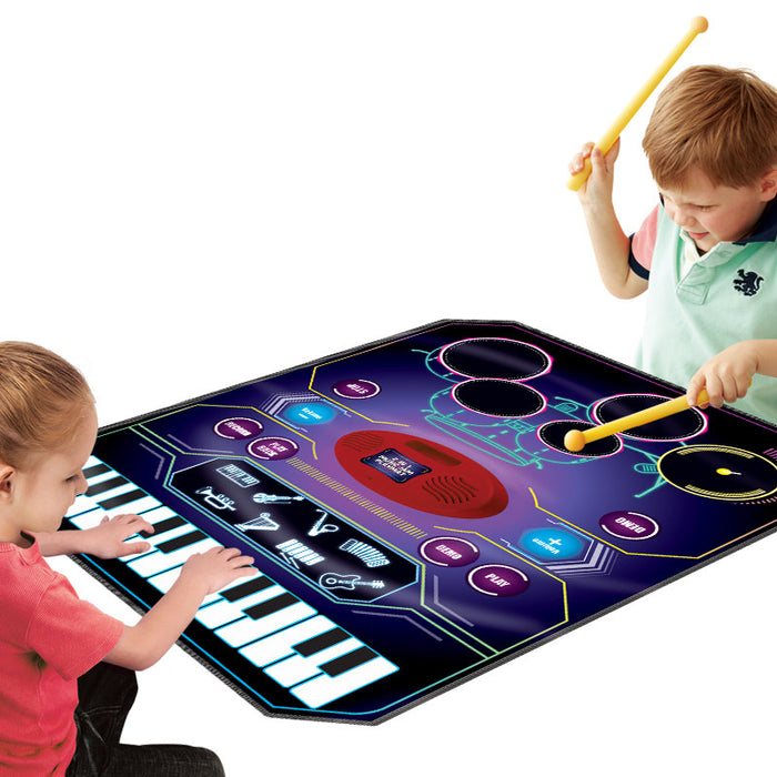 Cobertor de piano eletrônico de brinquedo infantil