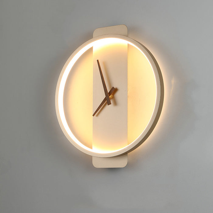 Applique nordique chambre lampe de chevet horloge lampe à modeler