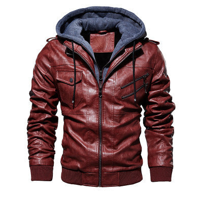 Moda inverno motocicleta jaqueta de couro dos homens fino ajuste zíper oblíquo jaquetas do plutônio outono casacos de couro do motociclista quente streetwear