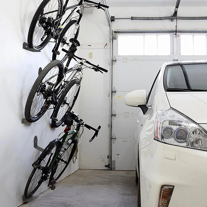 Estante para colgar ganchos de montaje en pared para bicicletas de garaje premium