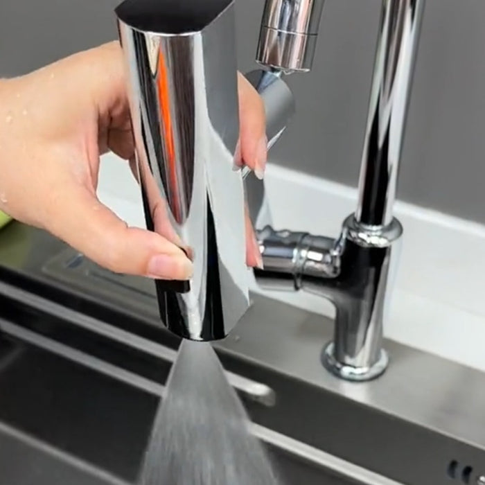 Rubinetto della cucina Uscita a cascata A prova di spruzzi Gorgogliatore rotante universale Prolunga ugello acqua multifunzionale Gadget da cucina