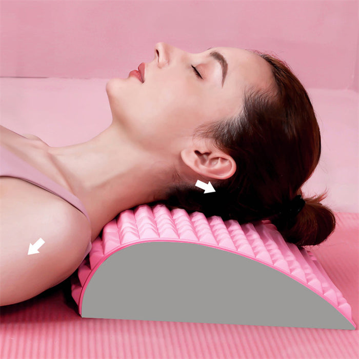 Almohada ensanchadora de espalda, masajeador de soporte Lumbar para cuello, cintura, espalda, ciática, hernia de disco, masaje para aliviar los dolores y relajación
