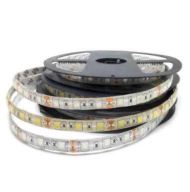 Les bandes lumineuses LED mettent en évidence 60 perles lumineuses, bandes souples imperméables en époxy