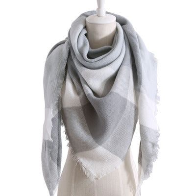 esign Women Triangles Scarf Long Scarves Shawl Autumn Winter