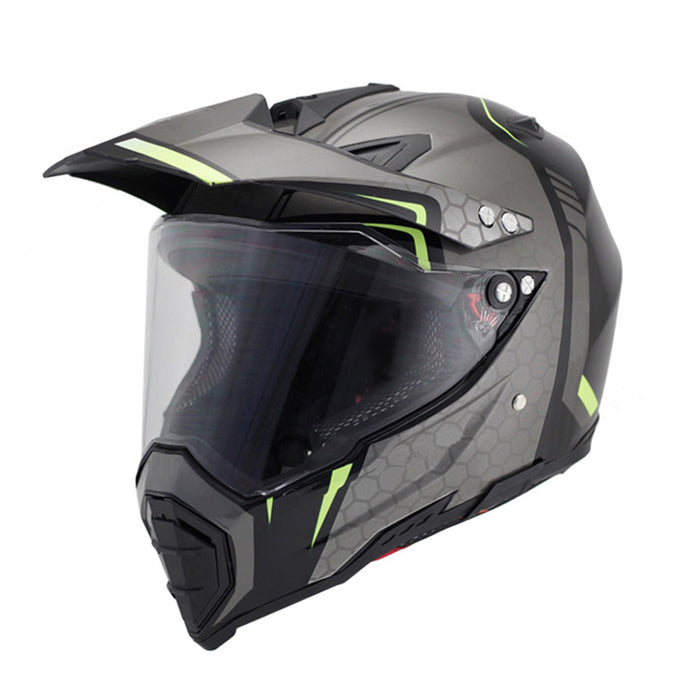 Hermoso casco todoterreno para motocicleta de cobertura completa