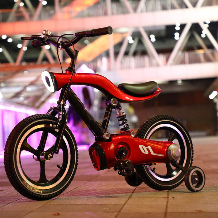 Bicicleta para niños de acero con alto contenido de carbono con pedal de luz musical