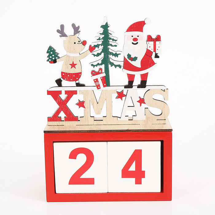 Home Wooden Calendar Countdown Decorations