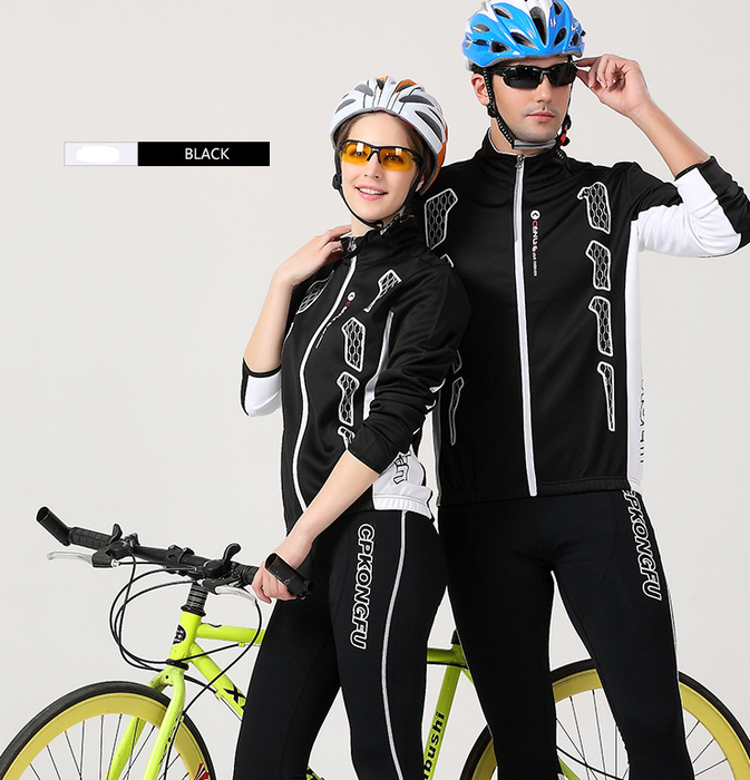 Maillot de vélo de printemps et d'automne, costume à manches longues pour hommes et femmes, modèles d'équipe de vélo de montagne, vêtements d'automne et d'hiver
