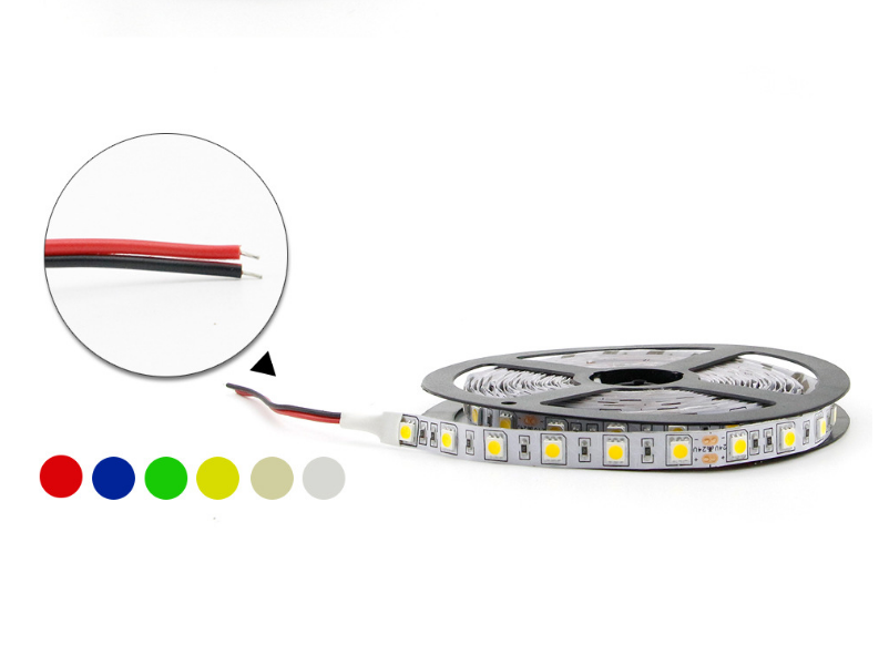 Les bandes lumineuses LED mettent en évidence 60 perles lumineuses, bandes souples imperméables en époxy