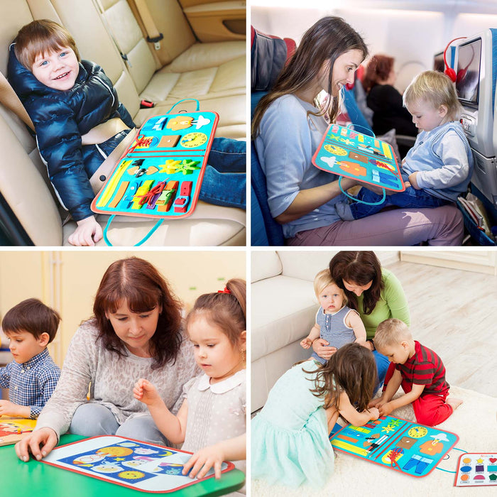 Jouet éducatif pour enfants, planche occupée en feutre