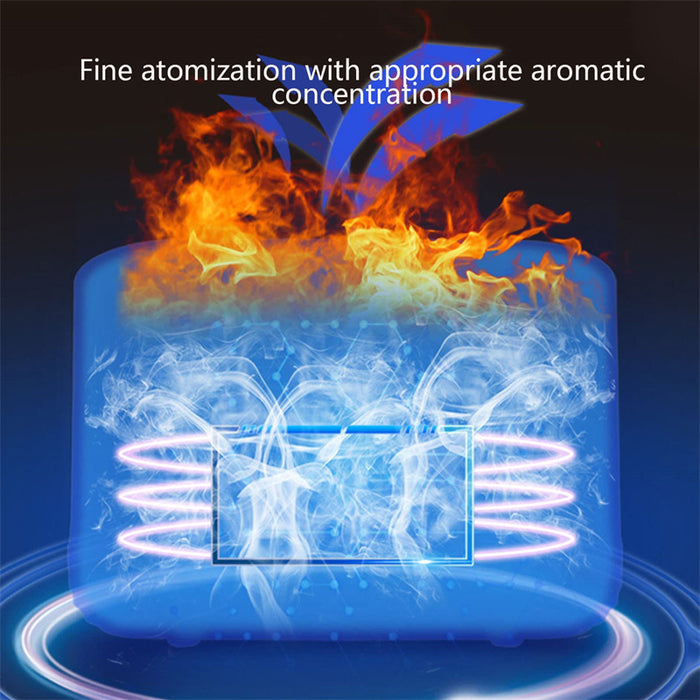 Diffuseur humidificateur à flamme d'élan, lampe d'ambiance domestique muette, décorations de noël pour la maison