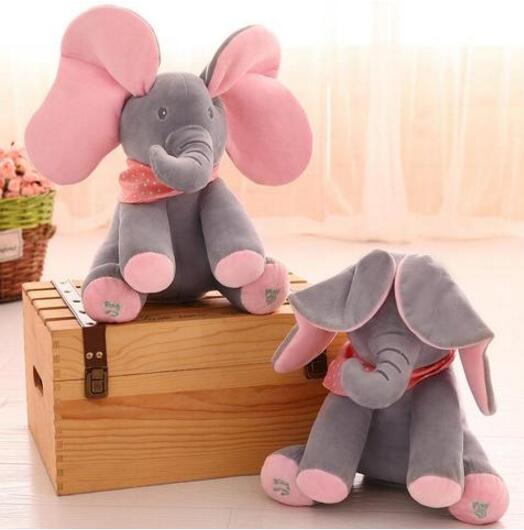 Peluche interactivo de elefante Peek-A-Boo