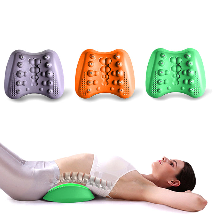 Almohada de soporte Lumbar para aliviar el dolor de espalda baja, masajeador camilla para alivio del dolor Lumbar crónico y hernia de disco