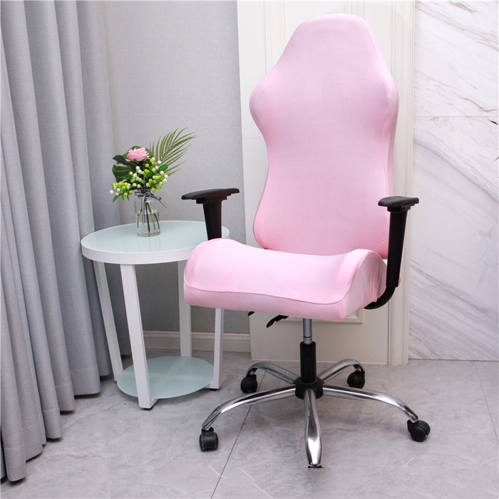 Asiento de silla giratoria con reposabrazos y funda para silla de juegos de tela elástica