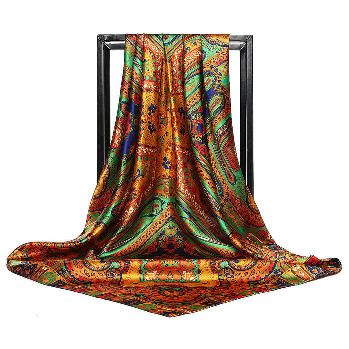 Large Square Scarf Simulation Silk Scarf Shawl All-match Scarf Scarf