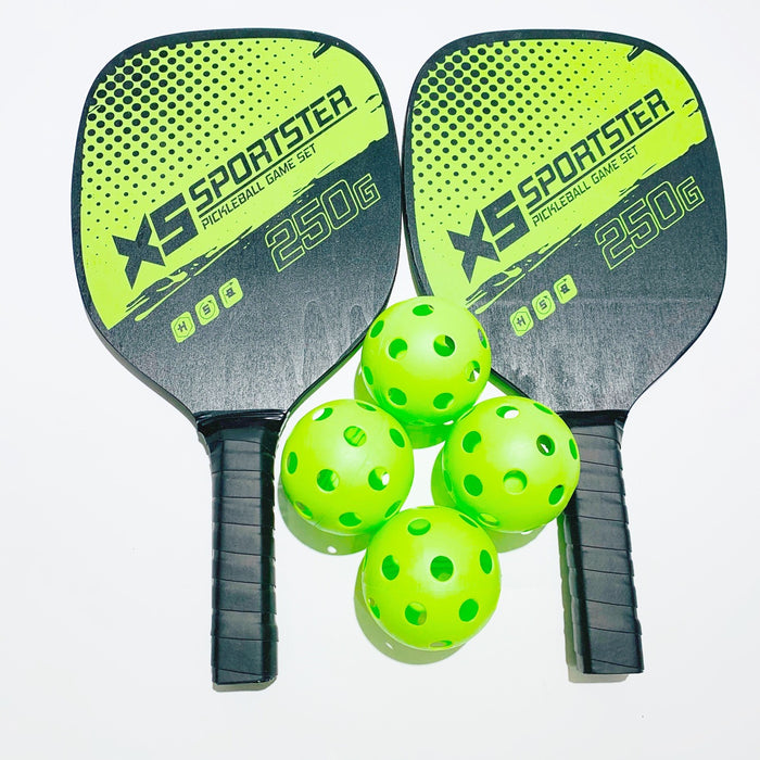 Equipamento esportivo 2 raquetes combinação de conjunto de raquete de 4 bolas