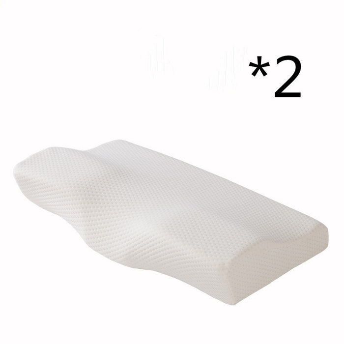 Travesseiro de espuma viscoelástica contornado para dor no pescoço Travesseiros cervicais