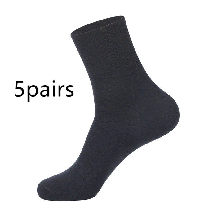 Men's Spring Summer Large Loose Thin Cotton Socks