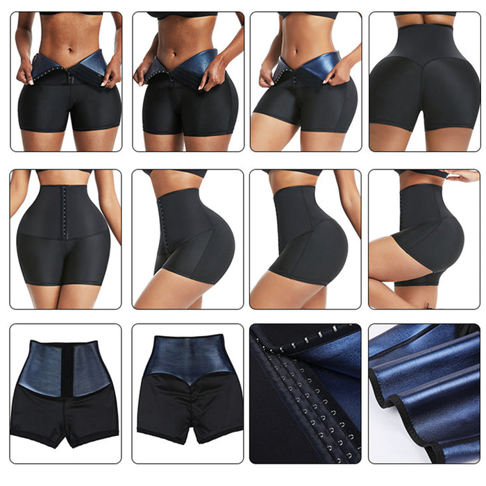 Calças de emagrecimento cintura trainer shapewear barriga quente thermo suor leggings fitness treino suor sauna calças corpo shaper