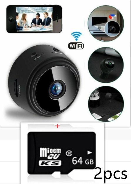 Câmera de segurança de sucção magnética A9 HD Câmera inteligente de visão noturna infravermelha para casa