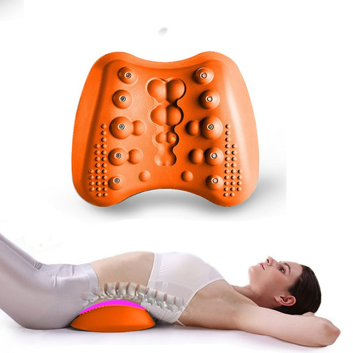 Travesseiro de apoio lombar para alívio da dor lombar, massageador de maca para alívio da dor lombar crônica e disco herniado
