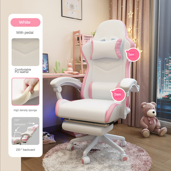 Cute Girls Bedroom Comfortable Sedentary Gaming Chair