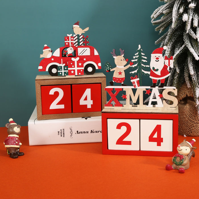 Home Wooden Calendar Countdown Decorations