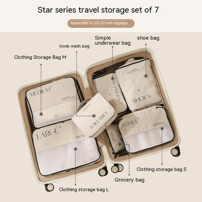 Embalagem do conjunto de bolsa de armazenamento de viagem