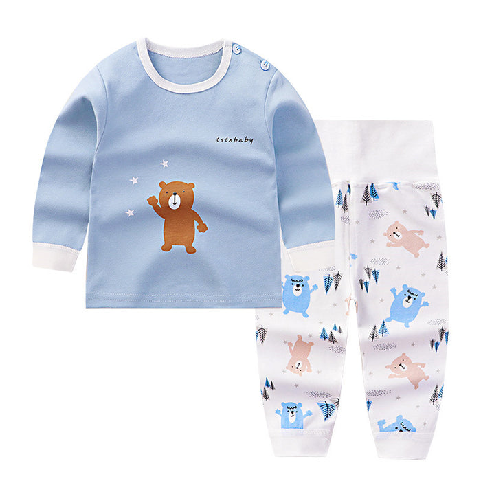 Roupas de outono para bebês terno de algodão roupa íntima para bebês
