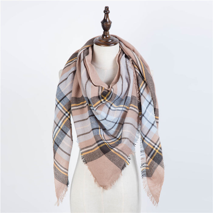 esign Women Triangles Scarf Long Scarves Shawl Autumn Winter