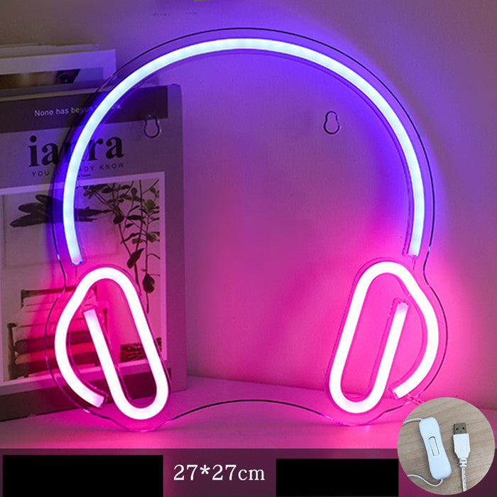 Lampadario al neon in acrilico da sogno con illuminazione creativa a LED maiuscole e minuscole