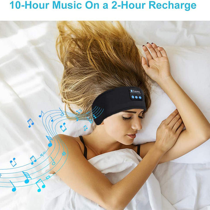 Kabellose Bluetooth-Kopfhörer zum Schlafen, Kopfband, dünn, weich, elastisch, bequem