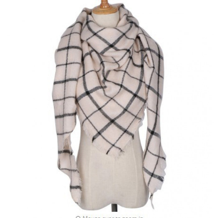 esign Women Triangles Scarf Long Scarves Shawl Autumn Winter