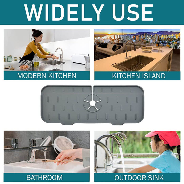Küche Silikon Wasserhahn absorbierende Matte für Waschbecken Spritzschutz - Arbeitsplatte Schutz für Bad und Küche