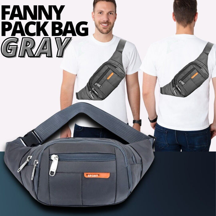 Männer Frauen Fanny-Pack Gürtel Taille Tasche Cross Body Sling Schulter Reise Sport Tasche